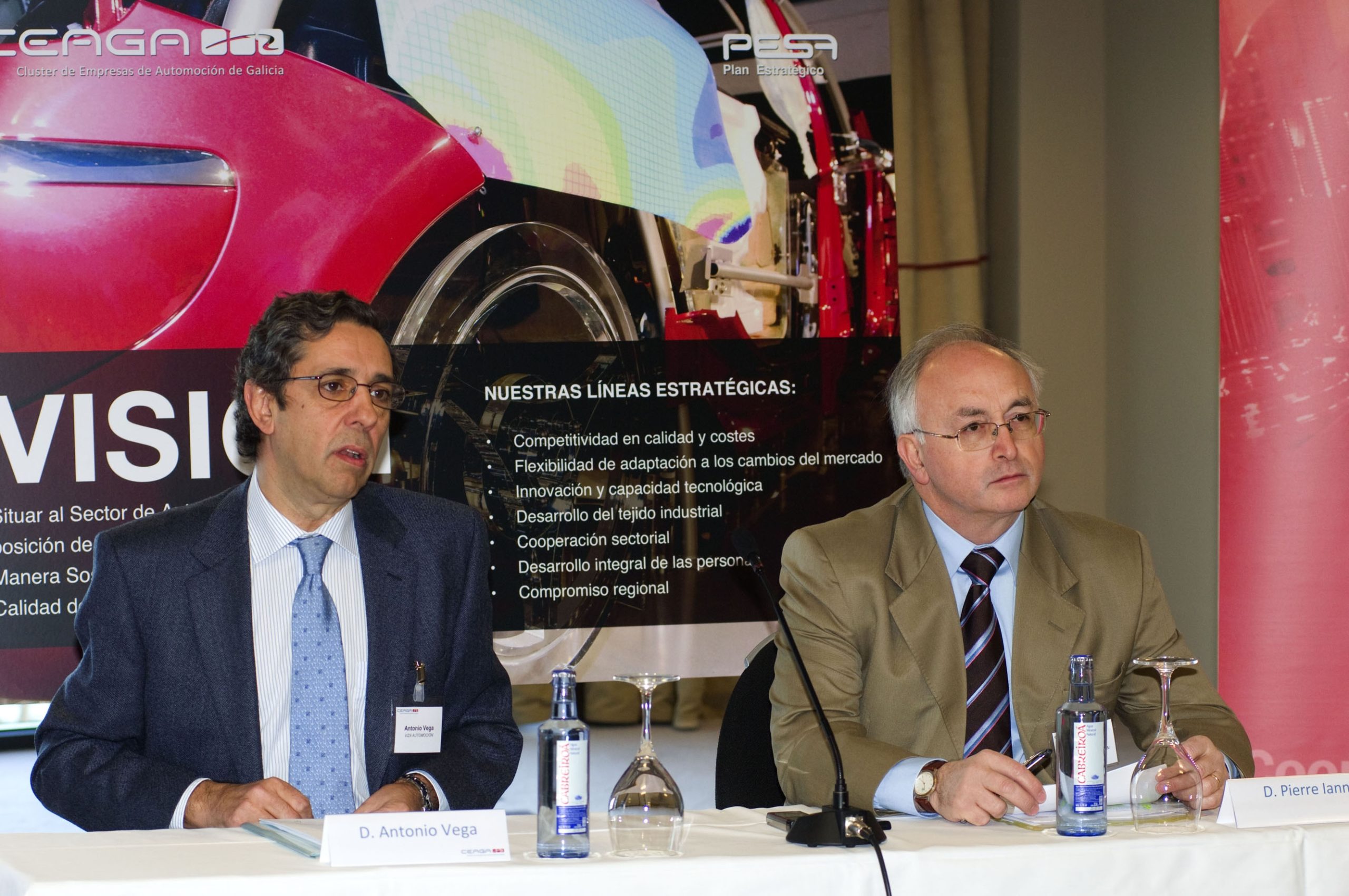 Antonio Vega, Presidente de CEAGA y Pierre Ianni, Responsable de la instancia LEAN de CEAGA
