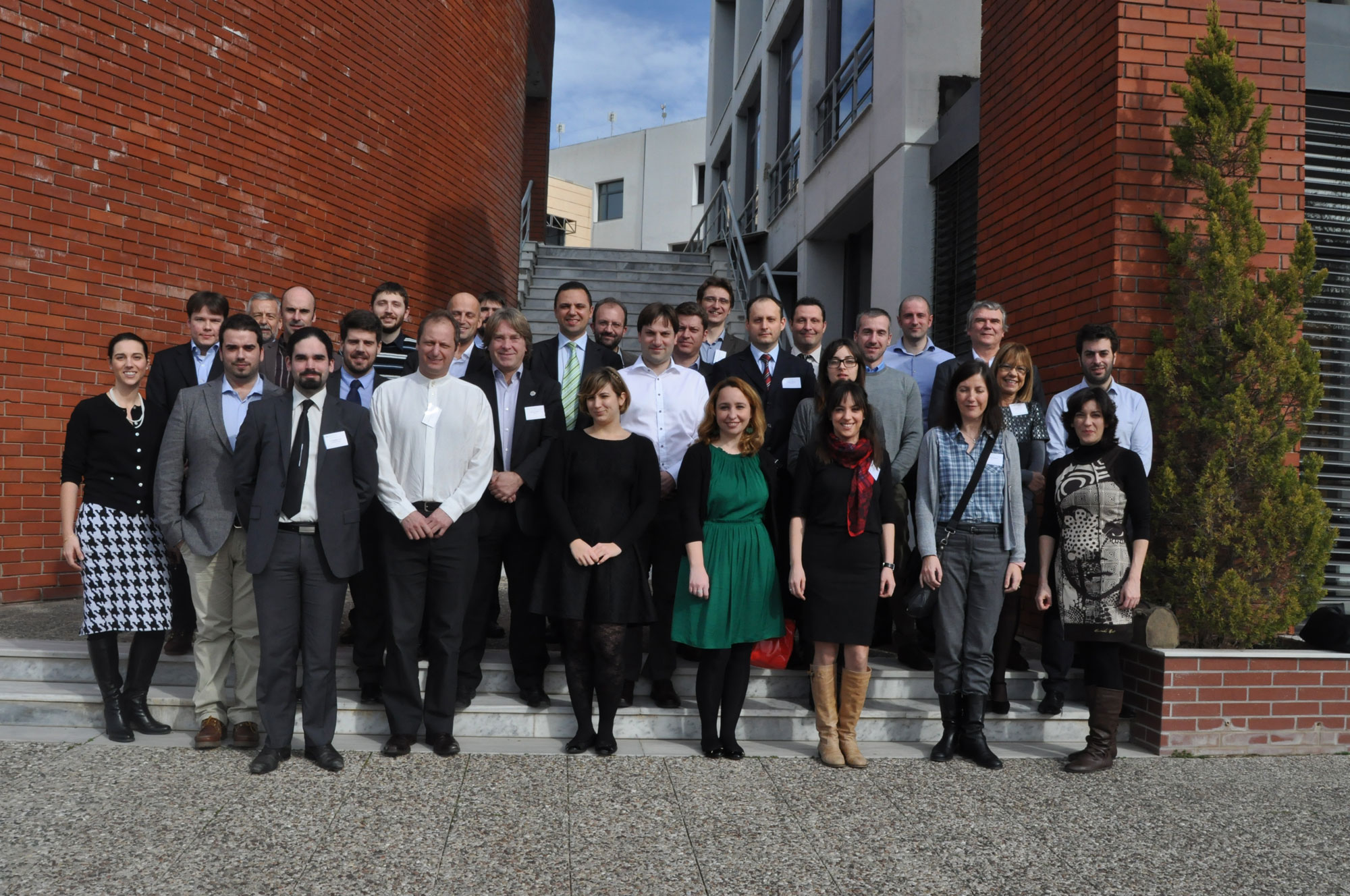 Participantes en el proyecto Co-Gistics, durante la primera reunión en la ciudad griega de Tesalónica.