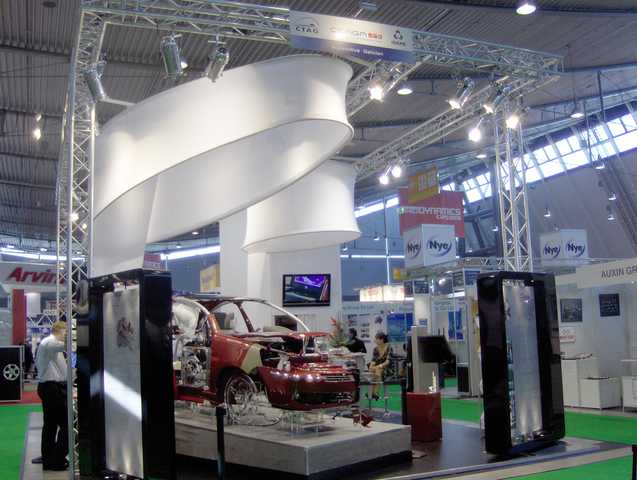 Vista general del Stand del Sector de Automoción Gallego en Stuttgart